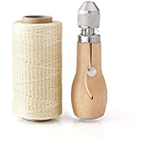 Profesional Speedy Stitcher Costura Awl Kit- Aguja de la Mano de Coser-L¨ªnea de Cera Tallada Hecha a Mano Herramientas…